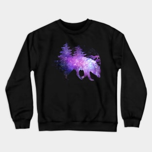 The Wolf And The Night - Space Crewneck Sweatshirt